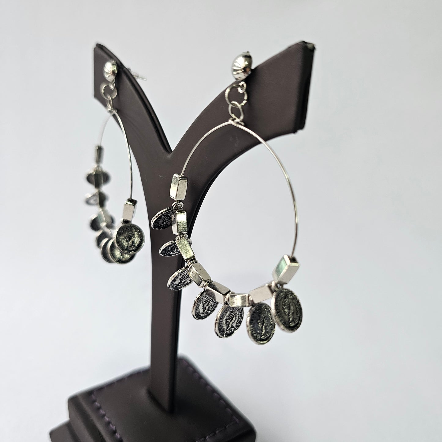 Angel Glitterz – Oxidised Vintage Coin Style Short Necklace Set (AG8137)