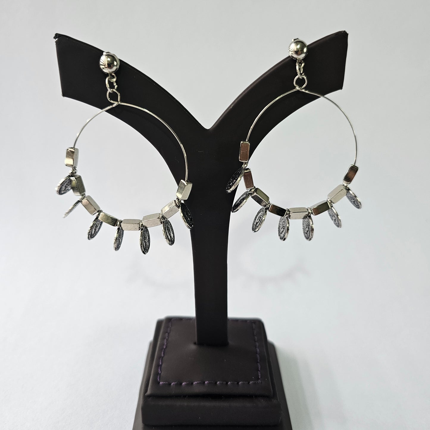 Angel Glitterz – Oxidised Vintage Coin Style Short Necklace Set (AG8137)