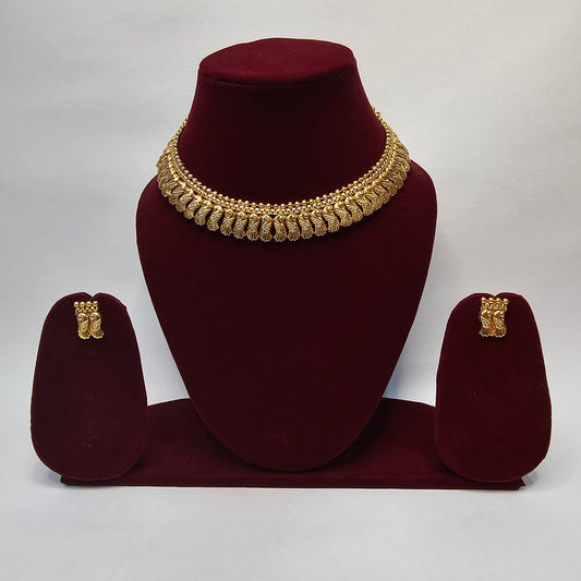 Angel Glitterz - Matt Finish Short Necklace Set (AG8074)