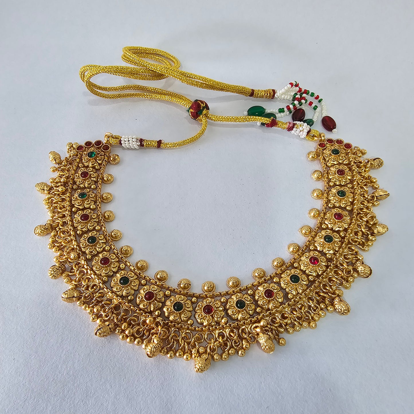 Angel Glitterz – Traditional Matt Finish Short Necklace Set (AG8076)