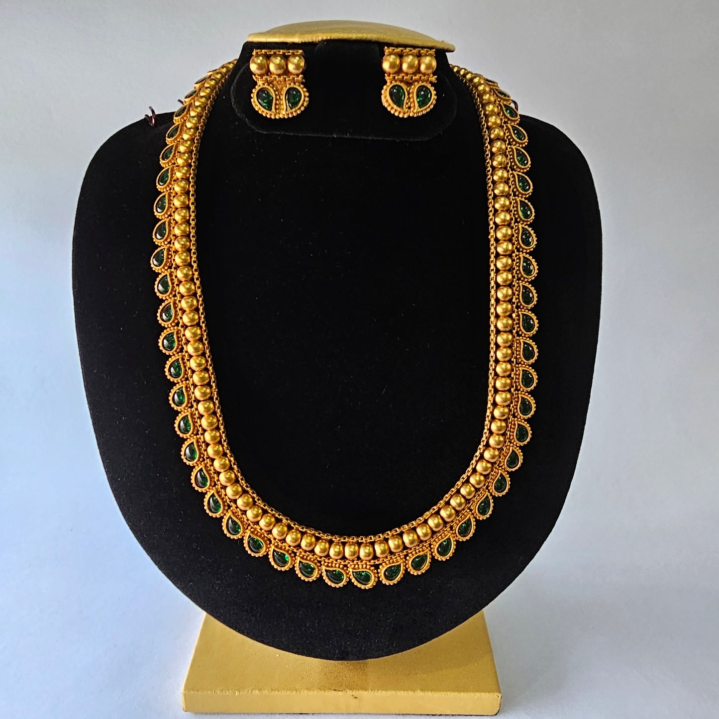 Angel Glitterz – Matt Finish Long Necklace Set (AG8078)