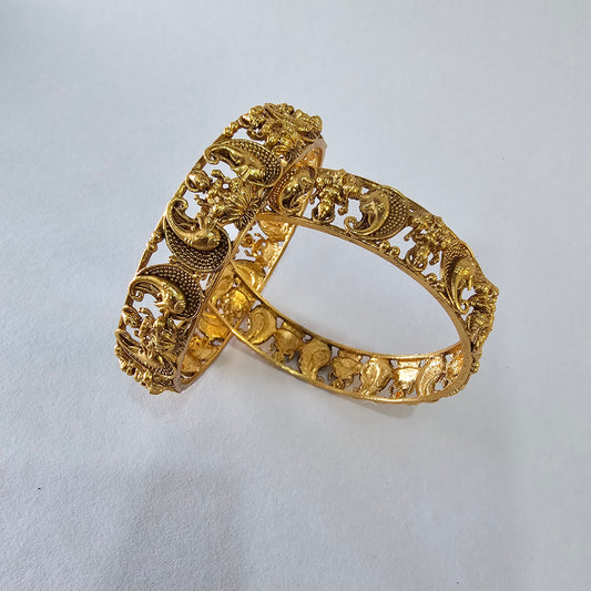 Angel Glitterz – Premium Antique Matt Nakshi Bangles - Single piece (AG8079)