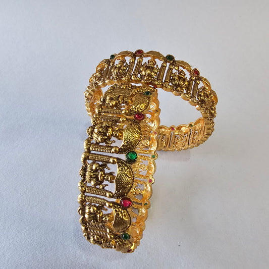 Angel Glitterz – Antique Matt Temple Bangles - Single piece (AG8087)