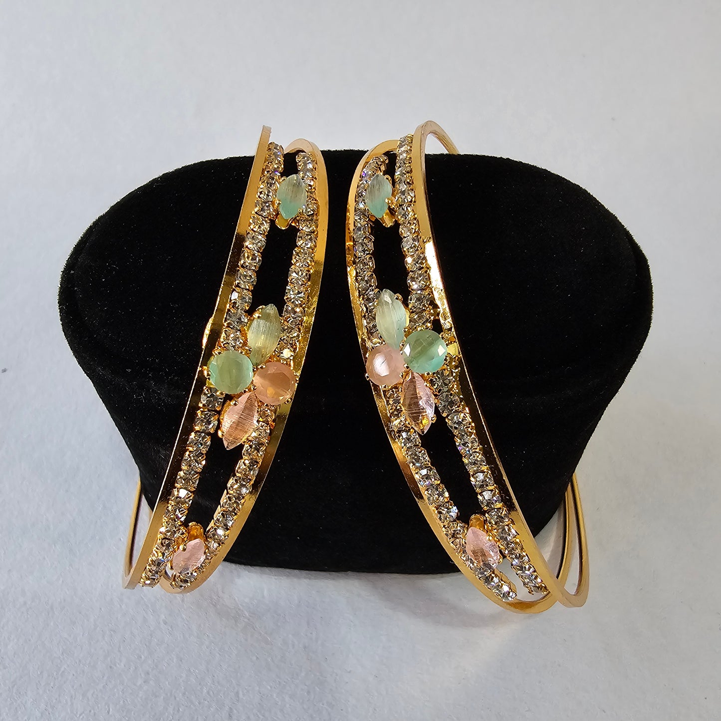 Angel Glitterz – Anti-Tarnish AD Stone Bangle -Single Bangle (AG8092)