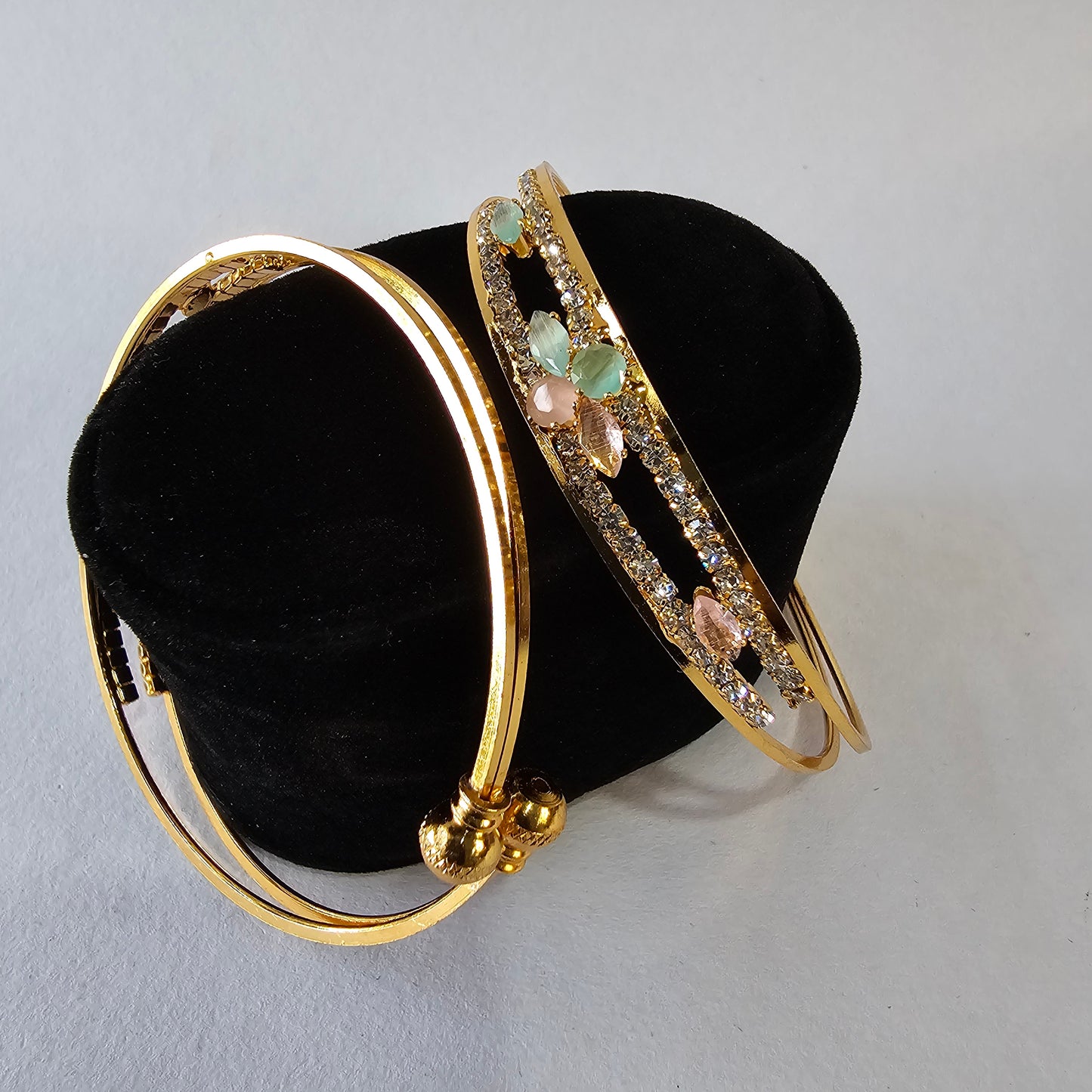 Angel Glitterz – Anti-Tarnish AD Stone Bangle -Single Bangle (AG8092)