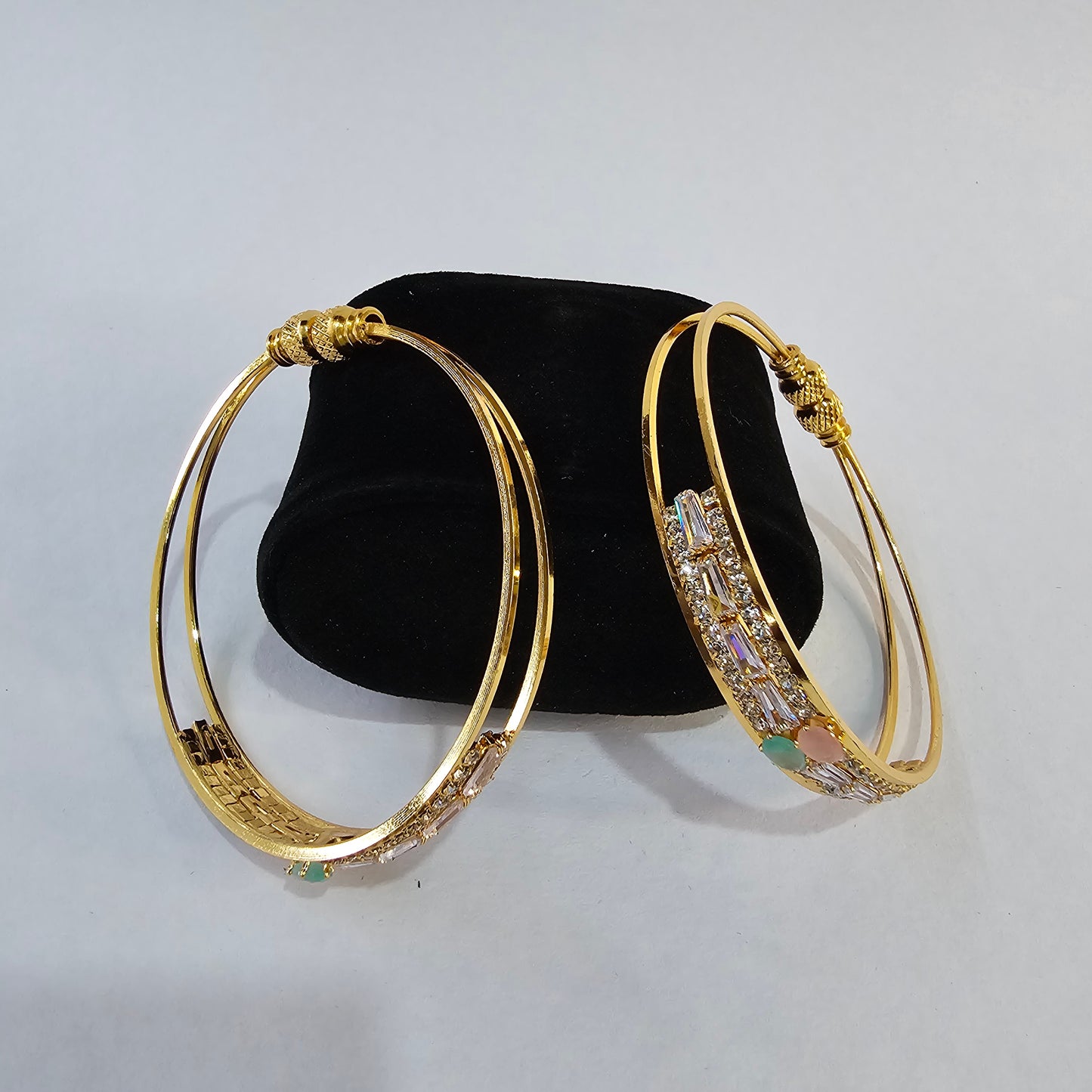 Angel Glitterz – Anti-Tarnish  AD Stone Bangle-Single Piece (AG8093)