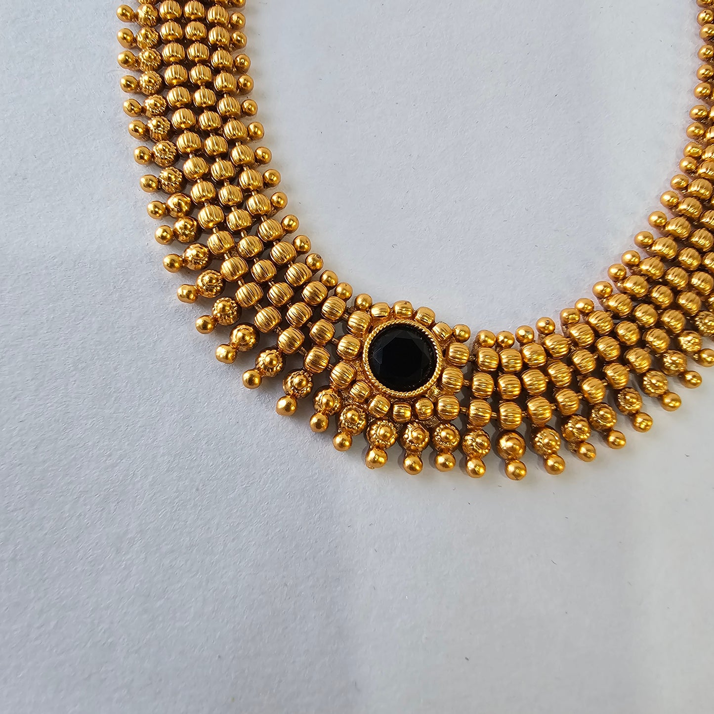 Angel Glitterz – Stone Accent Gold-Toned Choker Necklace Set (AG8100)