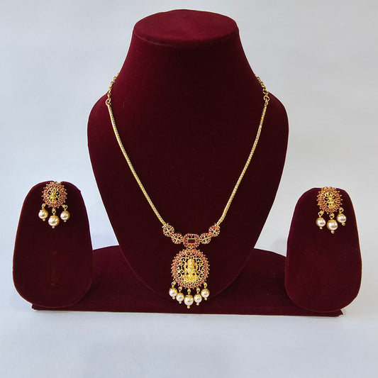 Angel Glitterz – Deity Motif Pendant Necklace Set (AG8106)