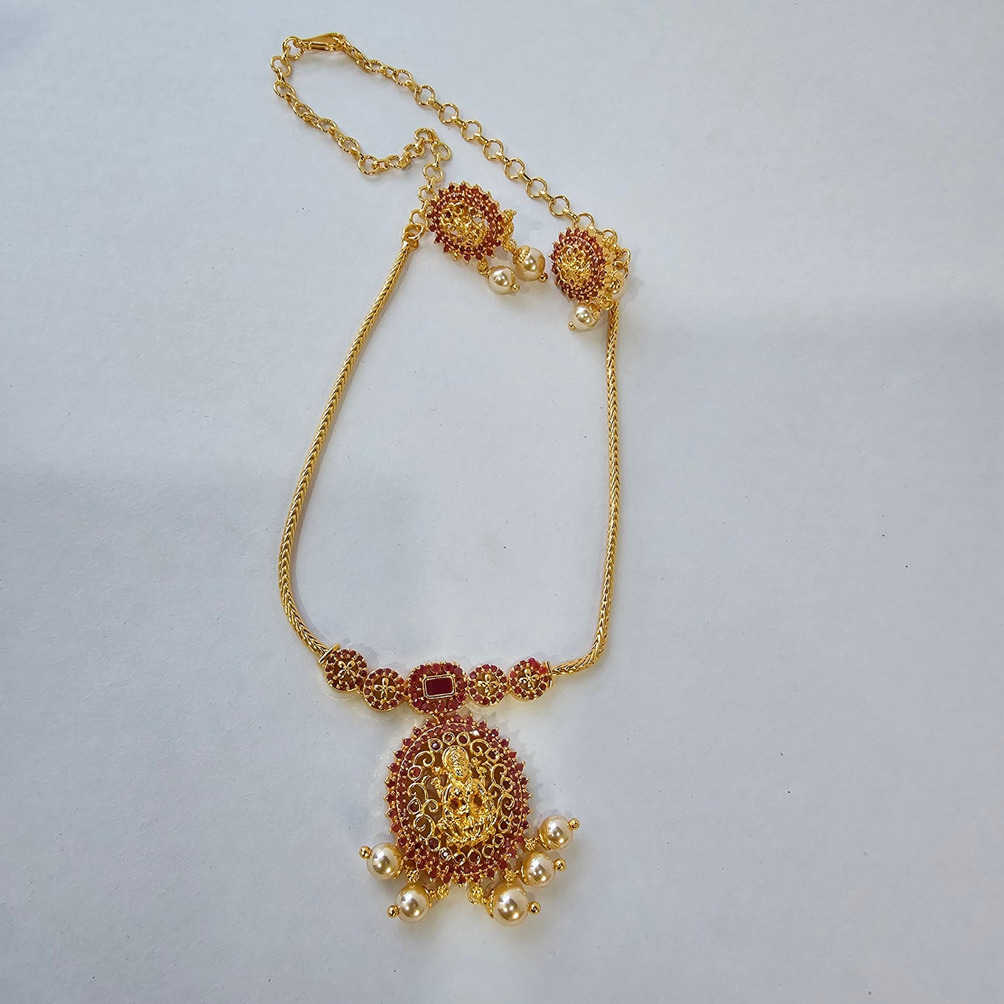 Angel Glitterz – Deity Motif Pendant Necklace Set (AG8106)