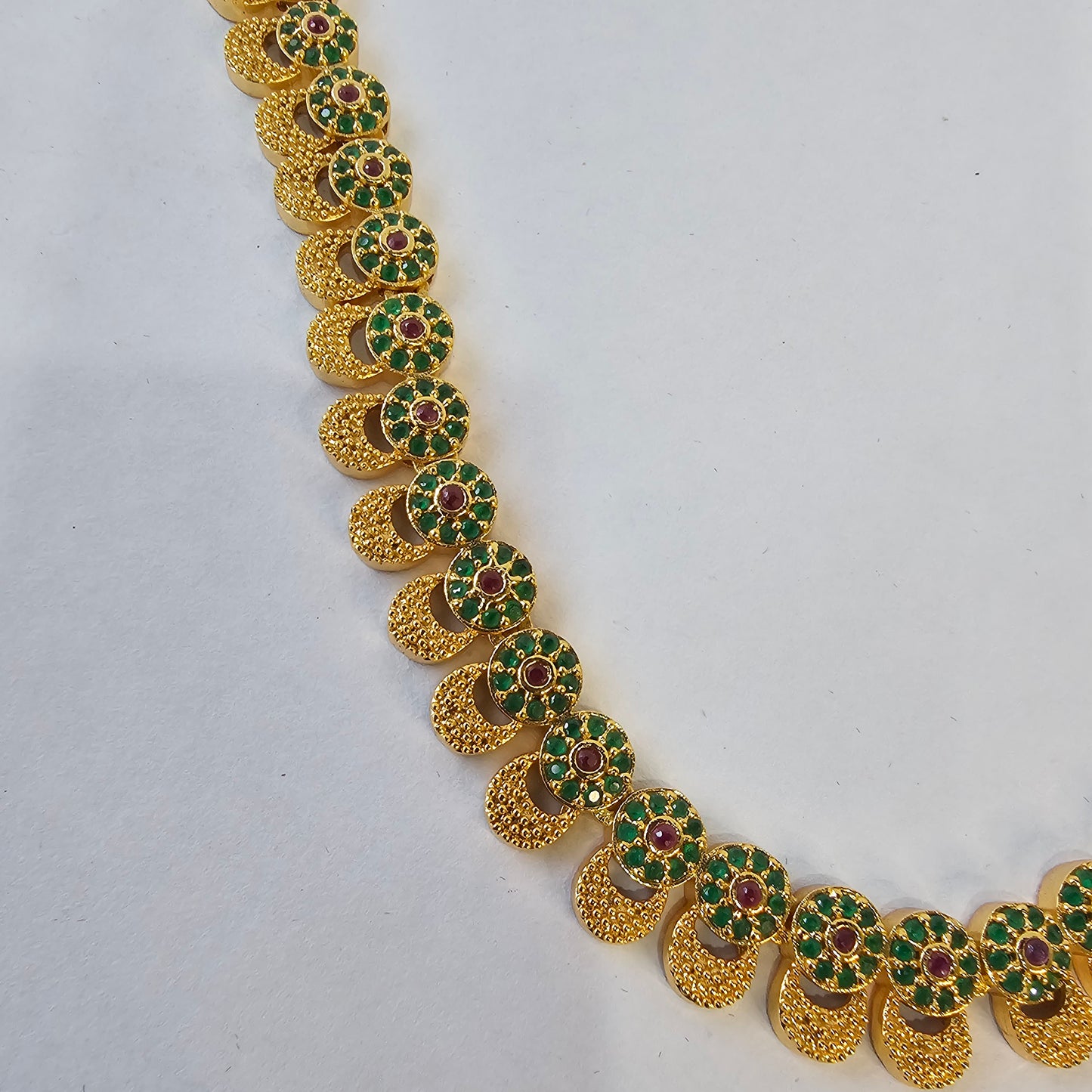Angel Glitterz – Stone Accent Coin Motif Necklace (AG8107)