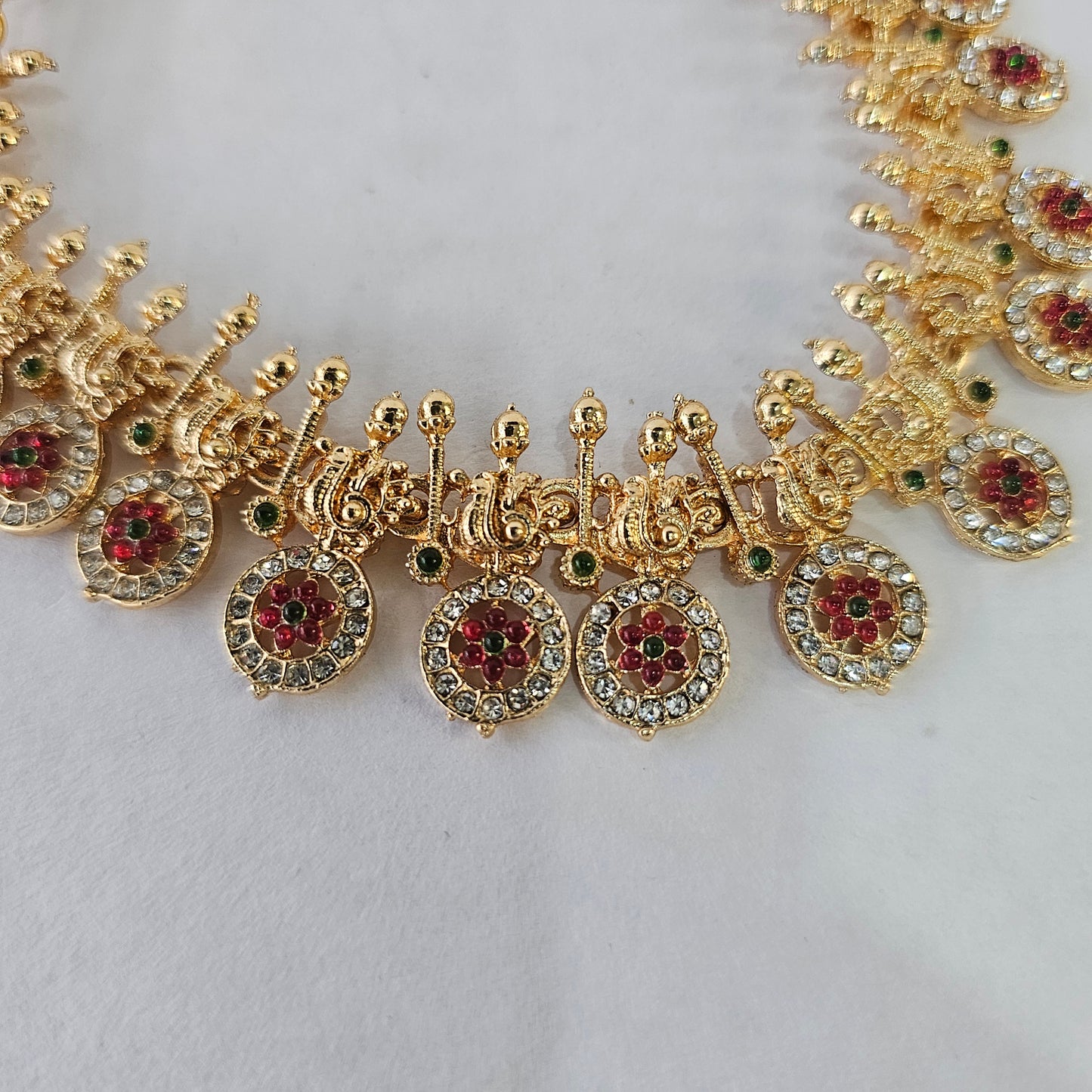 Angel Glitterz – Medallion Drop Short Necklace Set (AG8114)
