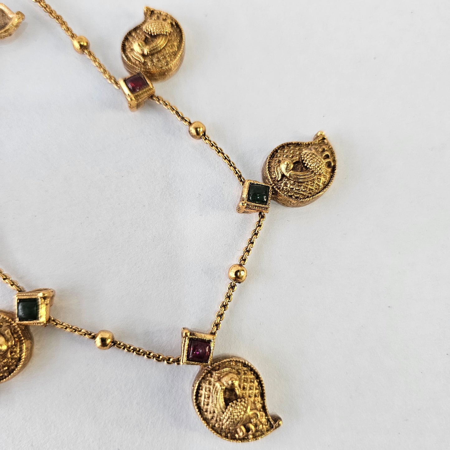 Angel Glitterz – Mango Motif Matt Finish Short Necklace Set (AG8123)