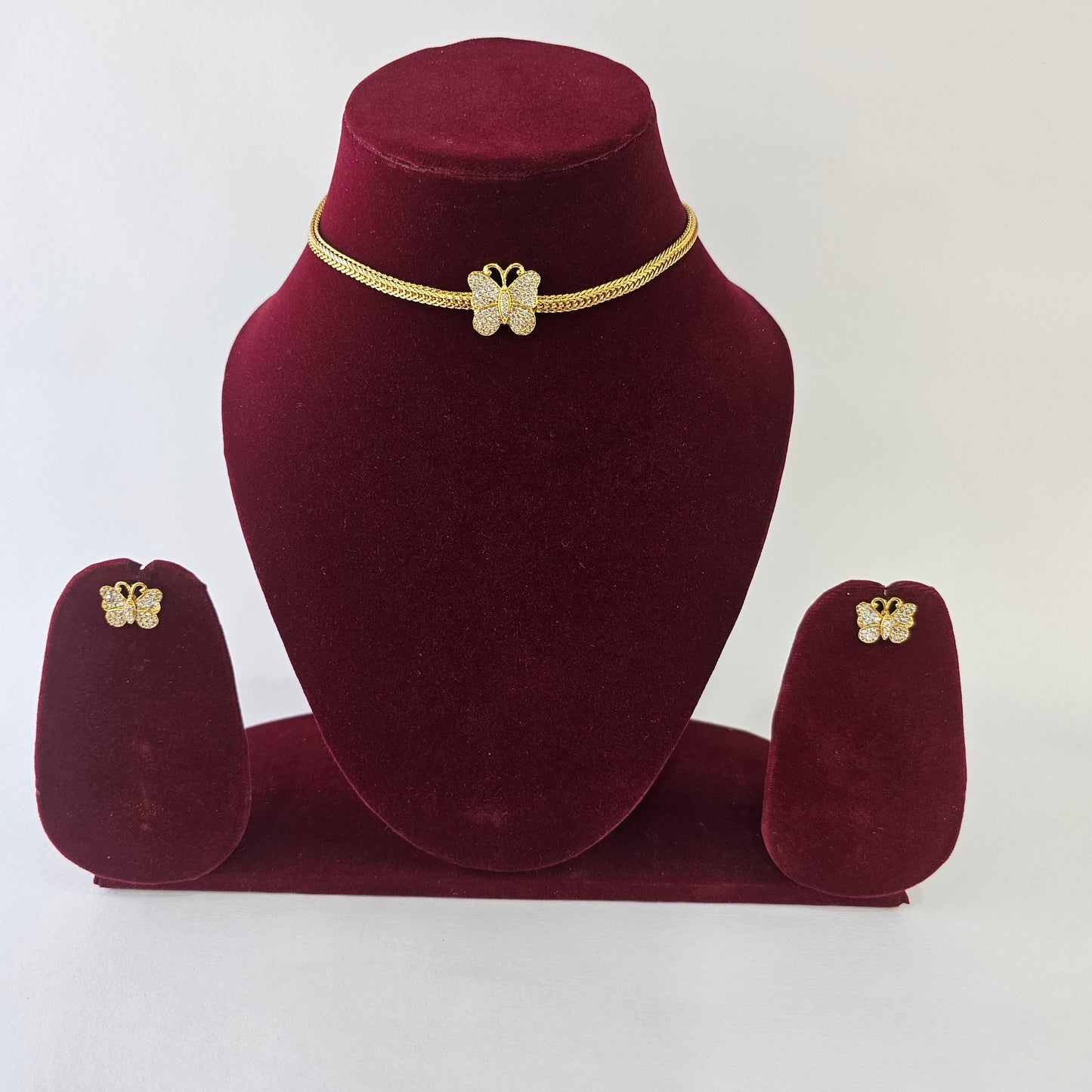 Angel Glitterz – Butterfly Motif Choker Necklace Set (AG8127)