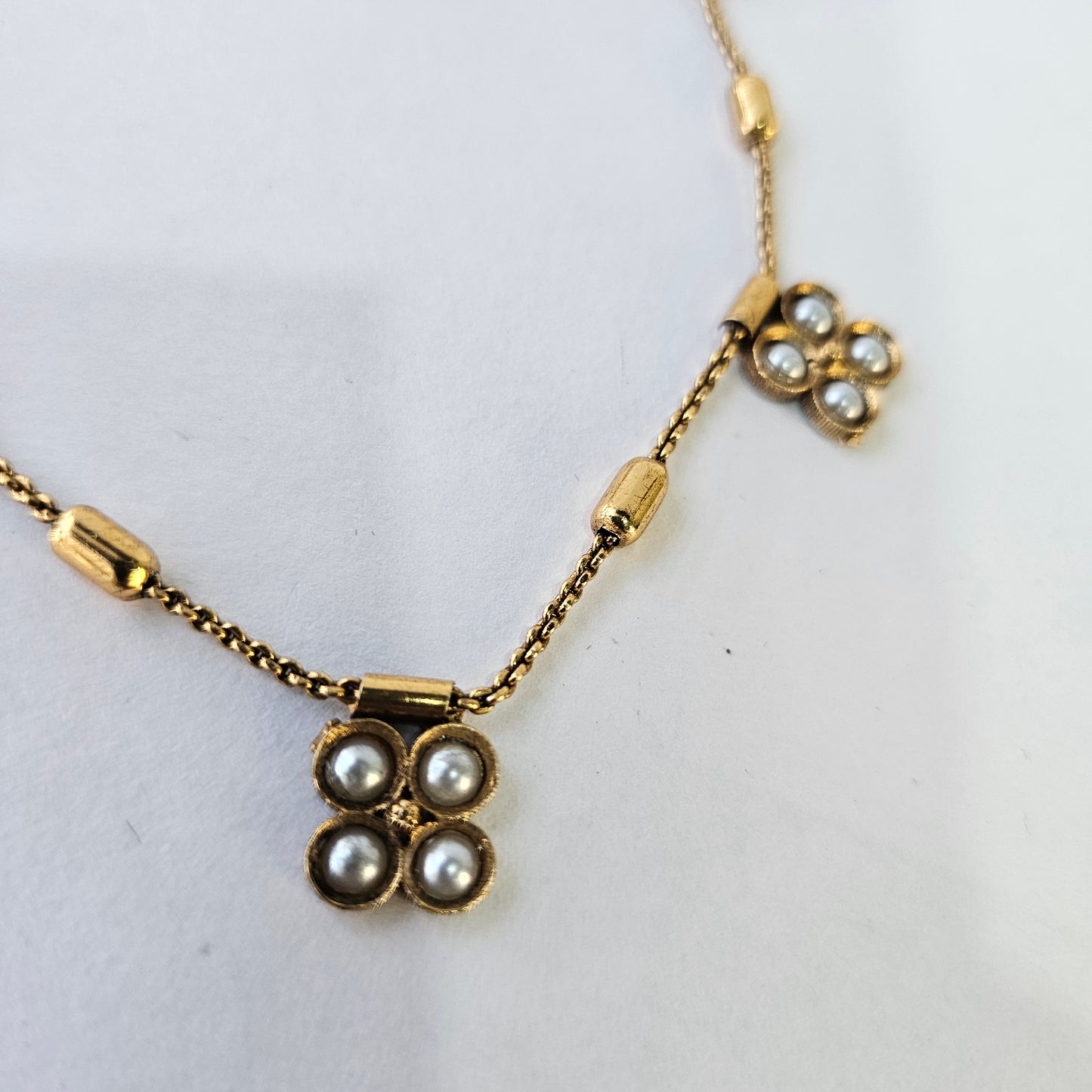 Angel Glitterz – Pearl Floral Necklace Set (AG8156)