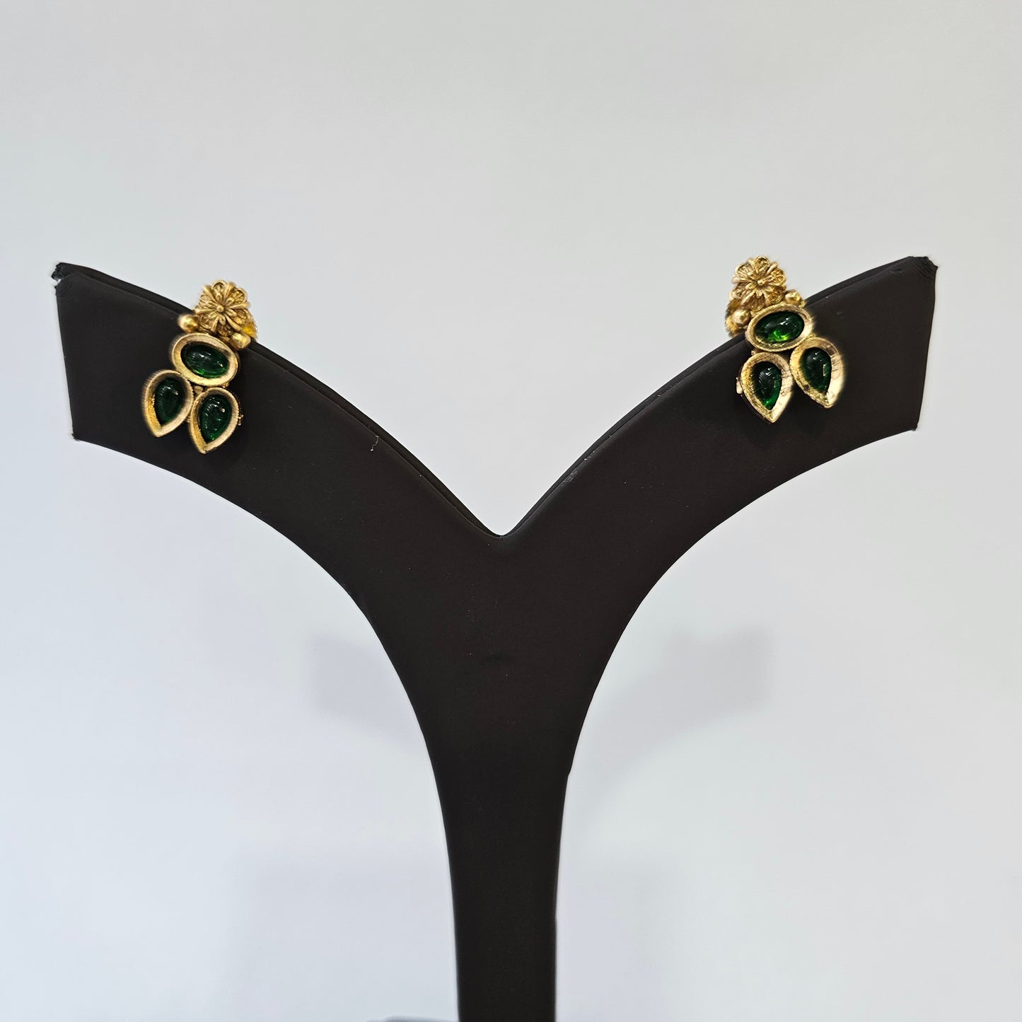 Angel Glitterz – Green Leaf Floral Necklace Set (AG8157)